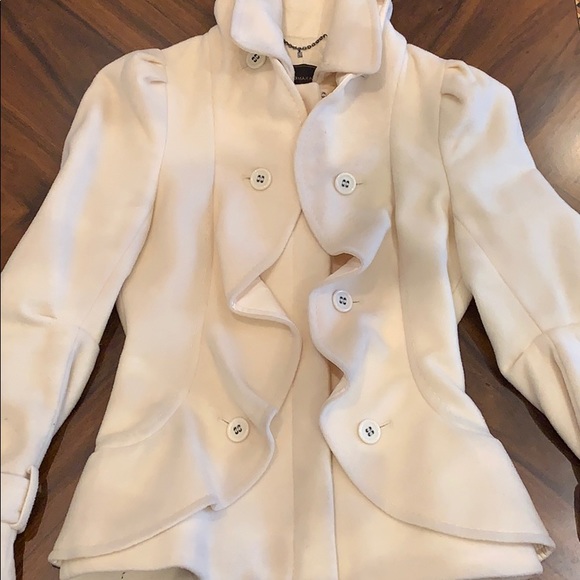 Cream short wool jacket - Picture 4 of 10